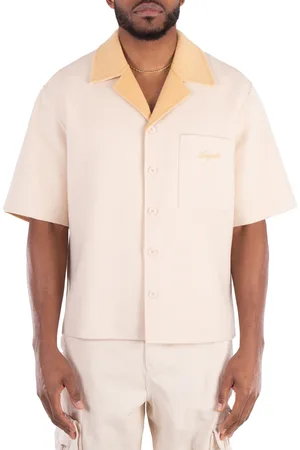 Axel Arigato Double-Faced Wool-Blend Holiday Shirt, Size Medium