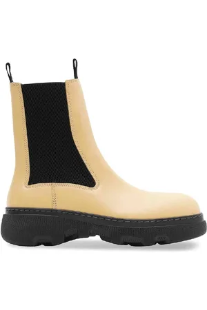Burberry Creeper Leather Chelsea Boots, Brand Size 38.5 ( US Size 8.5 )