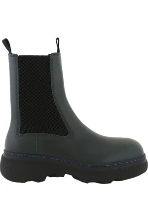 Burberry Creeper Leather Chelsea Boots, Brand Size 39 ( US Size 9 )