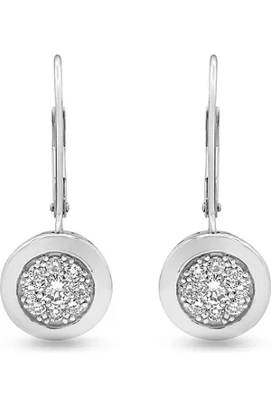 Brilliant Sterling Silver 0.70 Carat Lab Grown Diamond Drop Earrings for Women