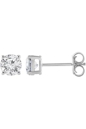 Brilliant 10KT White Gold 1.00 Carat Lab Grown Diamond Stud Earrings for Women