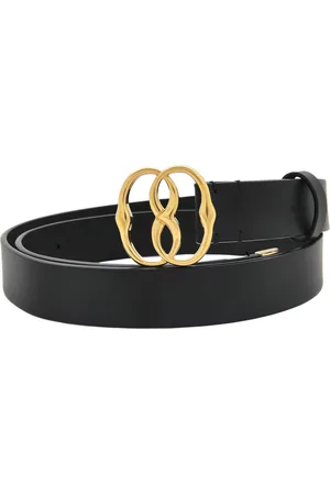 Bally Emblem Logo-Buckle Leather Belt, Size 85 cm