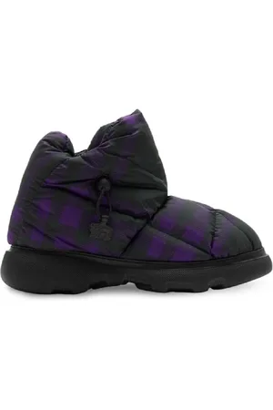 Burberry Mens Pillow Check-Pattern Padded Ankle Boots, Brand Size 42 ( US Size 9 )