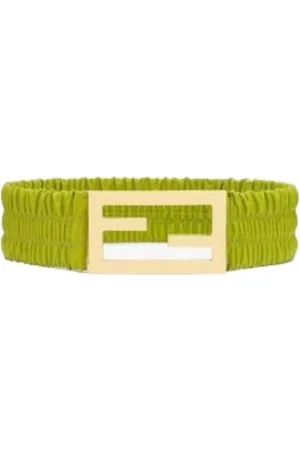 Fendi Nappa-Leather Elastic Belt, Size 65 cm