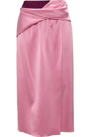 J.W.Anderson Draped Colour-Block Twisted Midi Skirt, Brand Size 8 (US SIze 6)