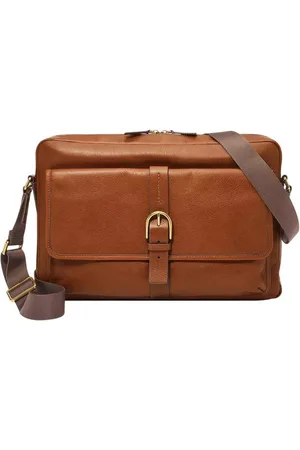 Fossil Brown Leather Camden Messenger Bag