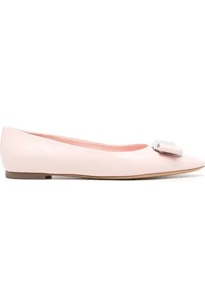 Salvatore Ferragamo New Vara Plate Zea Ballet Flats, Size 5 D