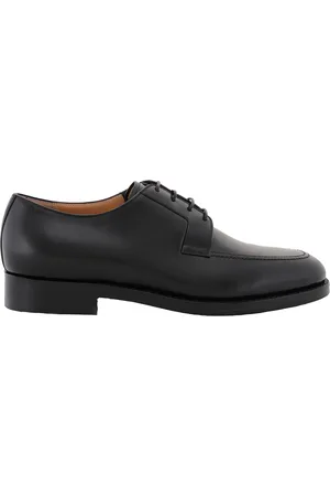 Bally Black Leather Schoenen Derby Shoes, Brand Size 8 ( US Size 9 )
