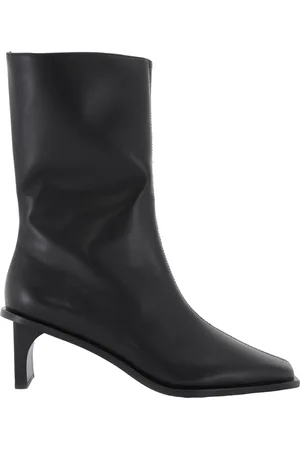 St Agni Block Heel Leather Border Boots, Brand Size 37