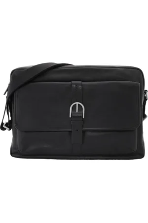 Fossil Black Leather Camden Messenger Bag