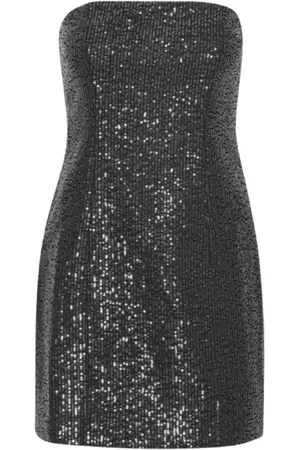 ROTATE Ladies Black Sequin-Embellished Mini Dress, Brand Size 36 (US Size 2)