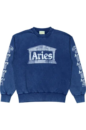 ARIES Aged Ancient Column Cotton Sweater, Size Large