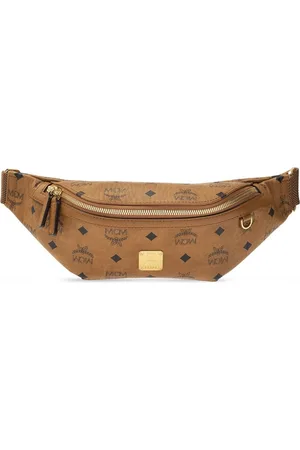 MCM Cognac Visetos Small Fursten Belt Bag