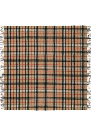 Burberry Baby Archive Beige Check Cashmere Blanket