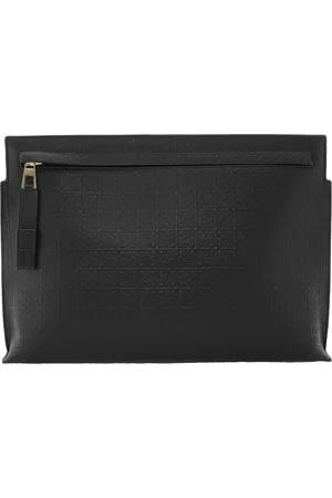 Loewe Calfskin Repeat T Pouch - Black