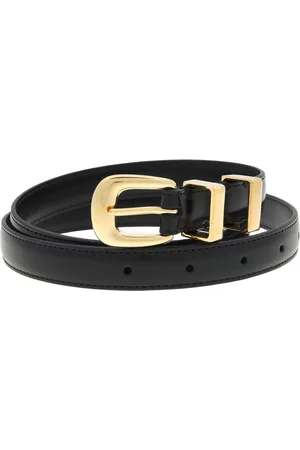 Céline Small Western Belt - Black, Size 80 cm