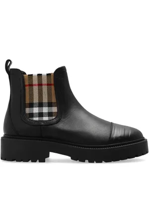 Burberry Kids K1-Jayden Vintage Check-Printed Chelsea Boots, Brand Size 27 (US Size 5)
