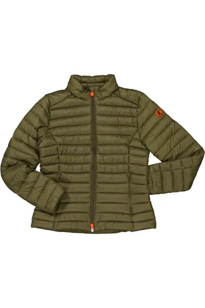 save the duck Ladies Green Carly Puffer Jacket, Brand Size 1 (Small)