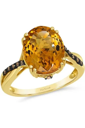 Le Vian Ladies Semi Precious Ring featuring 4 1/4 cts. Cinnamon Citrine set in 14K Honey Gold