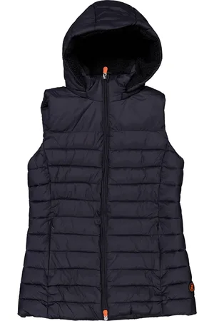 save the duck Quilted Sleeveless Hooded Jacket, Brand Size 1 (Size Small)