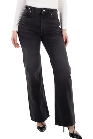 Paco rabanne Paco High-Waist Straight Leg Pants, Size 26