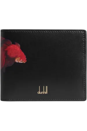 Dunhill Goldfish Motif Leather Billfold Wallet