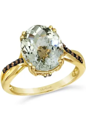 Le Vian Ladies Semi Precious Ring featuring 4 1/4 cts. Mint Julep Quartz set in 14K Honey Gold