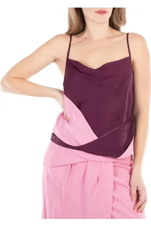 J.W.Anderson Draped Satin Sleeveless Tank Top, Brand Size 8 ( US Size 4 )