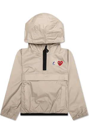 Cdg Play Kids X K-Way Half Zip Jacket, Size 8Y