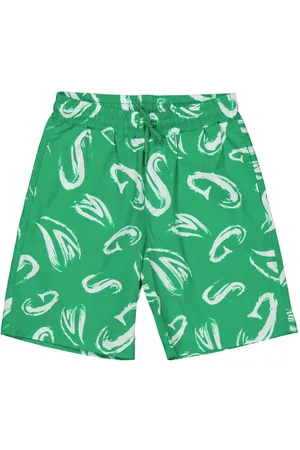 Msgm Kids Grafitti Print Bermuda Shorts, Size 10Y