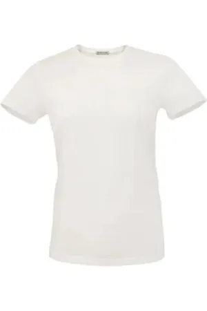 Moncler Plain Round Neck Short Sleeve Shirt, Size Small