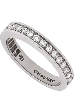 CHAUMET Platinum Diamond Pave Josephine Aube Printaniere Wedding Band, Size 54