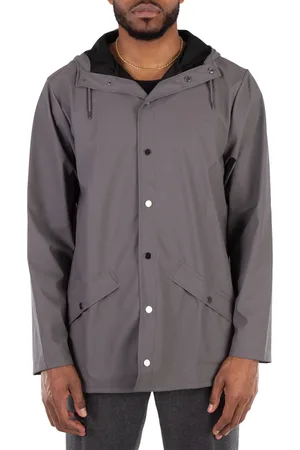 Rains Drawstring Long Sleeve Hooded Rain Jacket, Size XX-Large