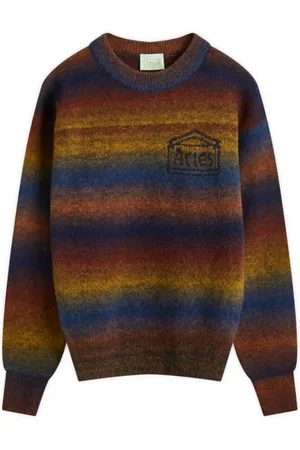 ARIES Mens Multi Boucle Space Knit Sweater, Size X-Small