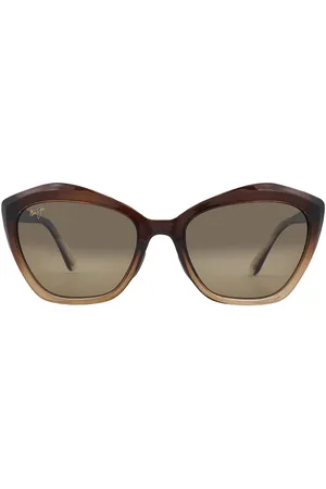 Maui Jim Lotus HCL Bronze Cat Eye Ladies Sunglasses HS827-01 56