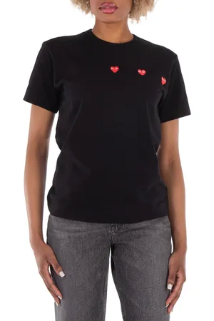 Cdg Play Triple Heart Short-Sleeve T-Shirt, Size X-Small