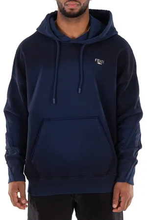 Fendi Drawstring Hooded Long Sleeve Sweater, Size Small