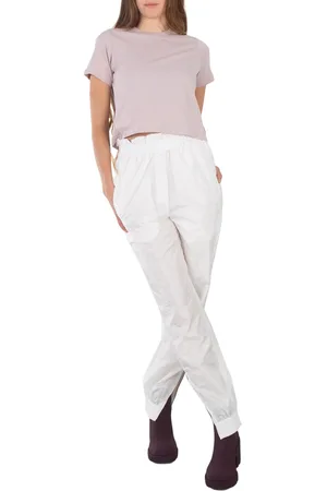 tibi Crispy Nylon Paper Bag Jogger Gia Pants, Size Small