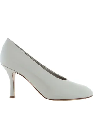 Burberry 85mm Slip-On Leather Pumps, Brand Size 40 (US Size 10)