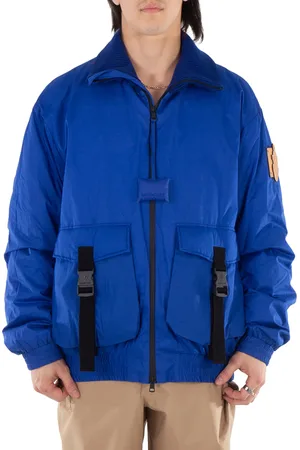 Moncler Blue Skiddaw Down-Filled Jacket, Brand Size 4 (X-Large)