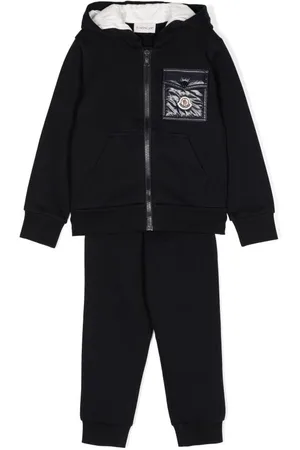 Moncler Boys Logo-Patch Cotton Tracksuit, Size 6Y