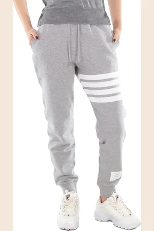 Thom Browne Light Grey 4-Bar Engineered Track Pants, Brand Size 40 (US Size 4)