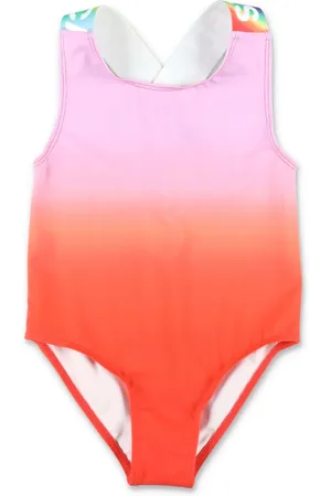 Stella McCartney Girls Rainbow-Printed Sleeveless Swimsuit, Size 12Y