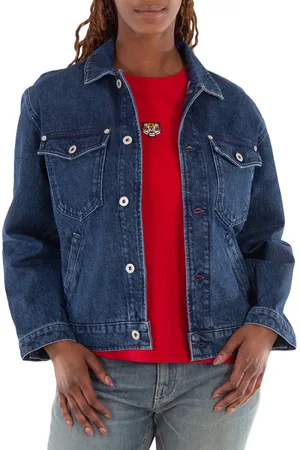Kenzo Boke Flower Long Sleeve Denim Jacket, Size Large