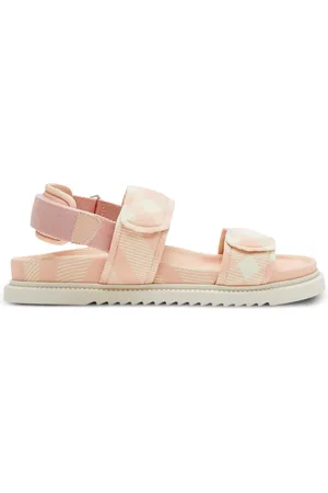 Burberry Kids Jamie Check Pattern Sandals, Brand Size 33 (2 Kids)