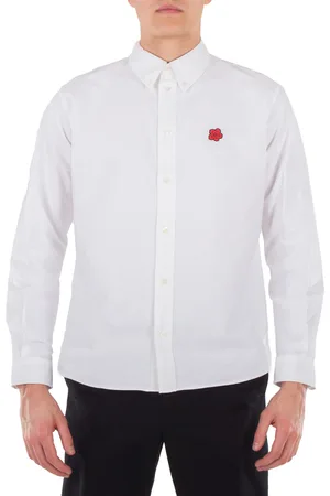 Kenzo Embroidered Logo Long Sleeve Shirt, Brand Size 41 (Neck Size 16