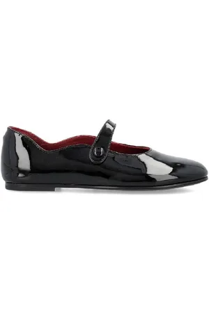 Burberry Girls Seth Leather Mary Jane Leather Flat, Brand Size 33 ( US Size 10 )