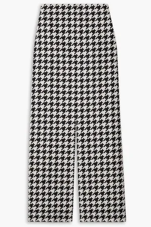 Burberry Houndstooth Pattern Midi Skirt, Brand Size 4 ( US Size 2 )