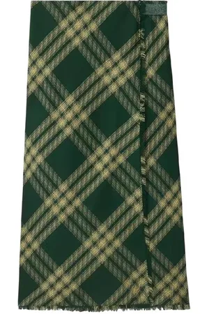 Burberry Check Pattern Wool Skirt, Brand Size 4 (US Size 2)