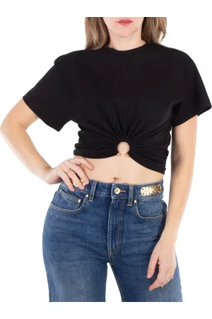 Paco rabanne Paco Crop Top With Ring Piercing, Size Medium